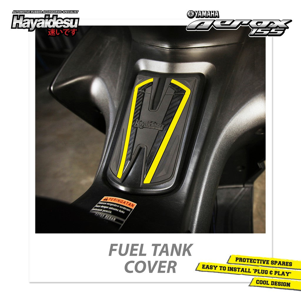 Hayaidesu Tank Pad Protector Cover Aerox Old Aksesoris Decal Variasi Carbon Pelindung Tutup Tanki