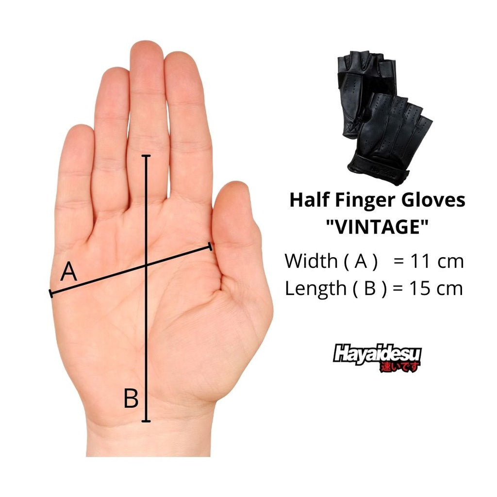 Hayaidesu Gloves Vintage Half Finger