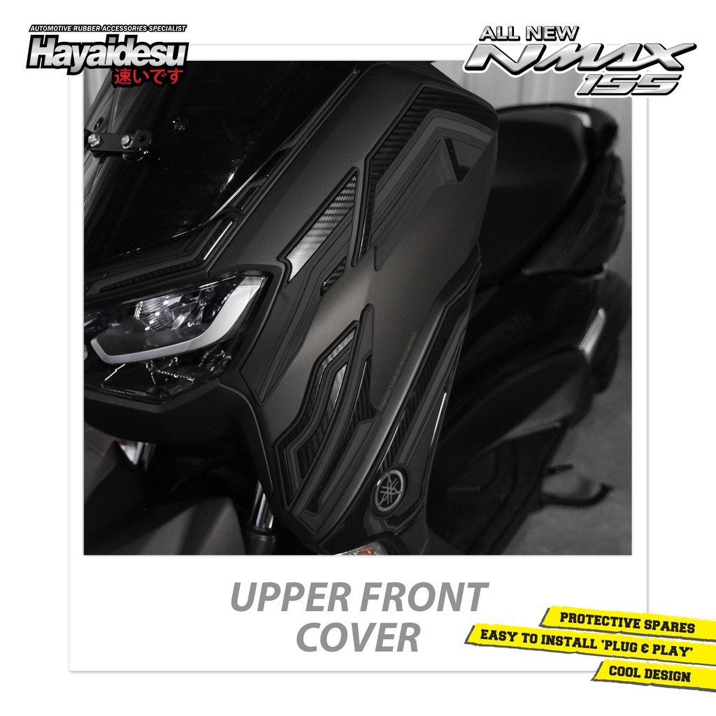 Hayaidesu All New NMAX 2020-2023 Upper Front Cover Variasi Body Protector Aksesoris Motor