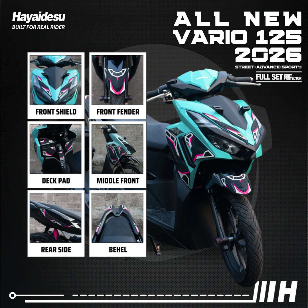 Hayaidesu All New Vario 125 (2026) Street/Advance/Sporty Body Protector Full Set Cover