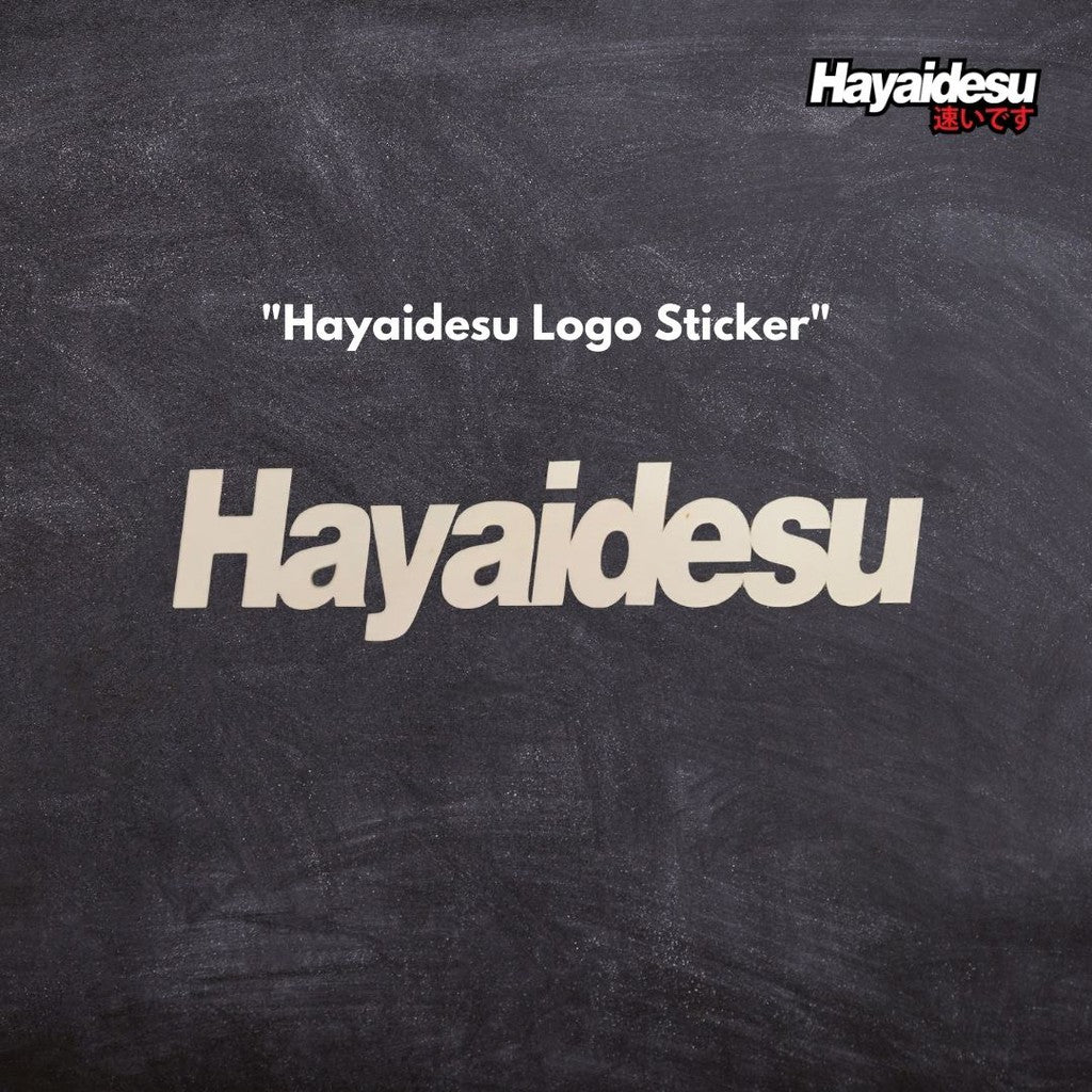 Hayaidesu Logo Cutting Sticker Reflective