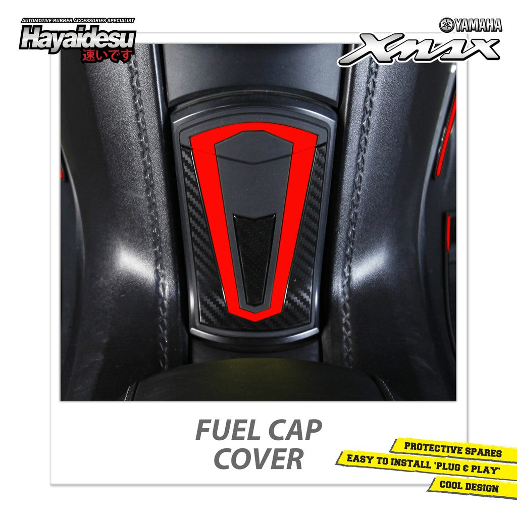 Hayaidesu Tank Pad Yamaha XMAX OLD Aksesoris Decal Variasi Carbon Pelindung Tangki