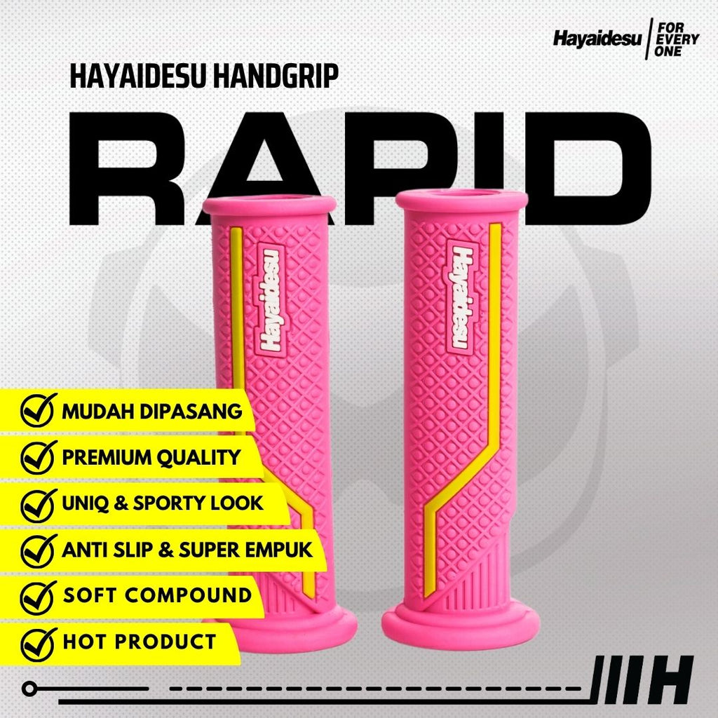 Hayaidesu Handgrip RAPID - Hand Grip Motor Sport Ninja,ZX, CBR, R1, R6, R25, R1, GSX (Ujung Terbuka)