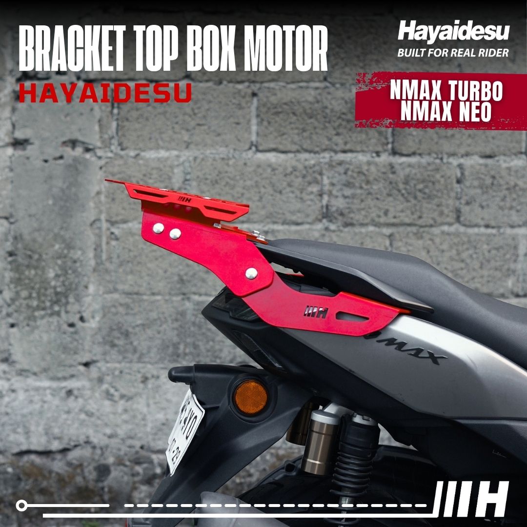 Hayaidesu Bracket Top Box Motor NMAX TURBO/NEO - Bracket Dudukan Box Belakang NMAX TURBO/NEO
