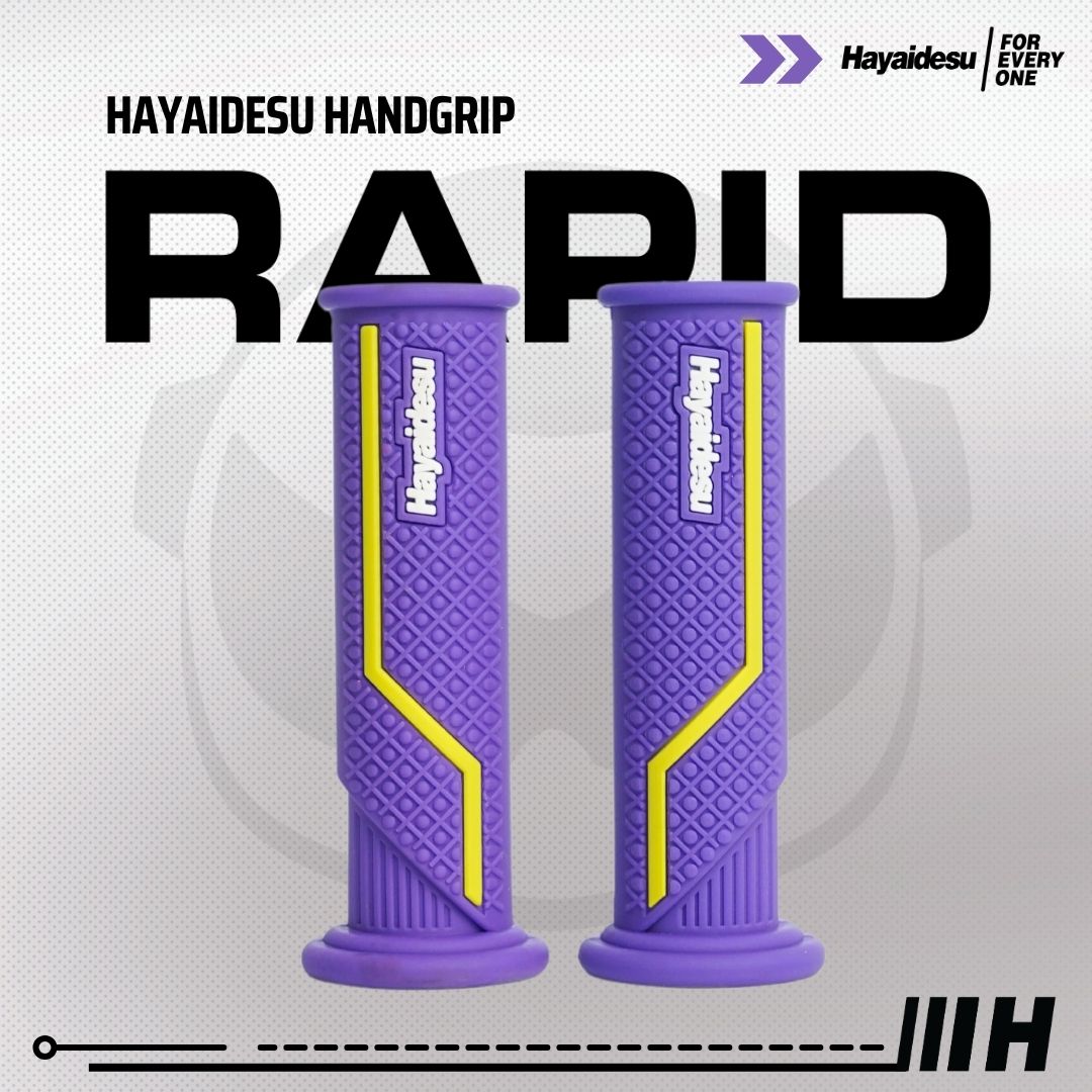 Hayaidesu Handgrip RAPID - Hand Grip Motor Sport Ninja,ZX, CBR, R1, R6, R25, R1, GSX (Ujung Terbuka)