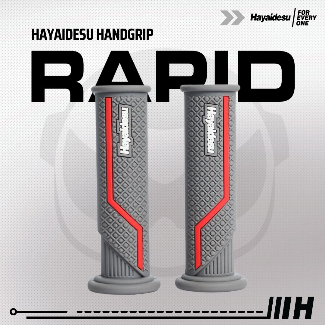 Hayaidesu Handgrip RAPID - Hand Grip Motor Sport Ninja,ZX, CBR, R1, R6, R25, R1, GSX (Ujung Terbuka)