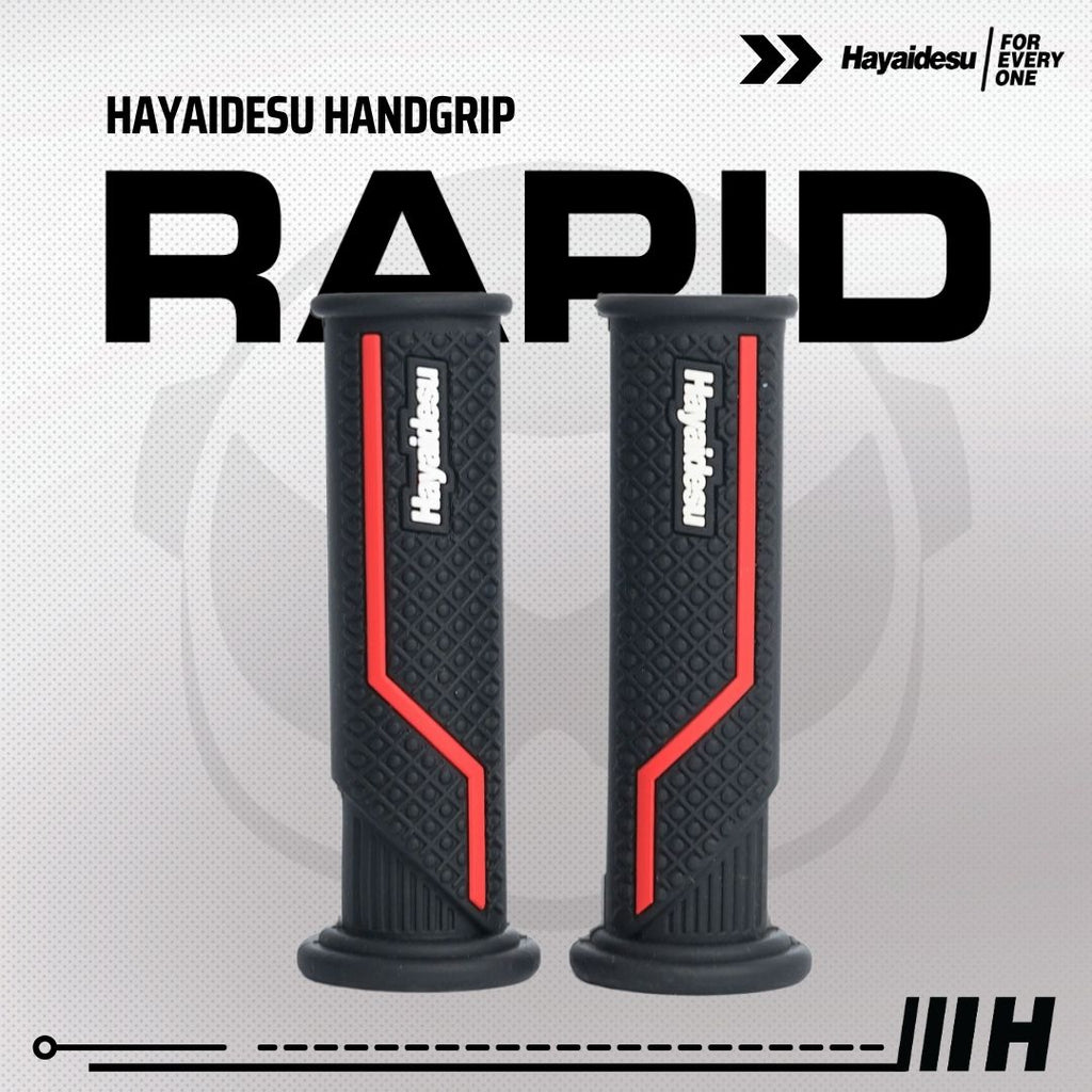 Hayaidesu Handgrip RAPID - Hand Grip Motor Sport Ninja,ZX, CBR, R1, R6, R25, R1, GSX (Ujung Terbuka)