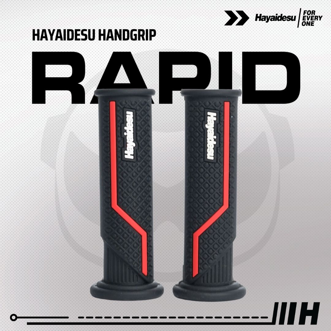 Hayaidesu Handgrip RAPID - Hand Grip Motor Sport Ninja,ZX, CBR, R1, R6, R25, R1, GSX (Ujung Terbuka)
