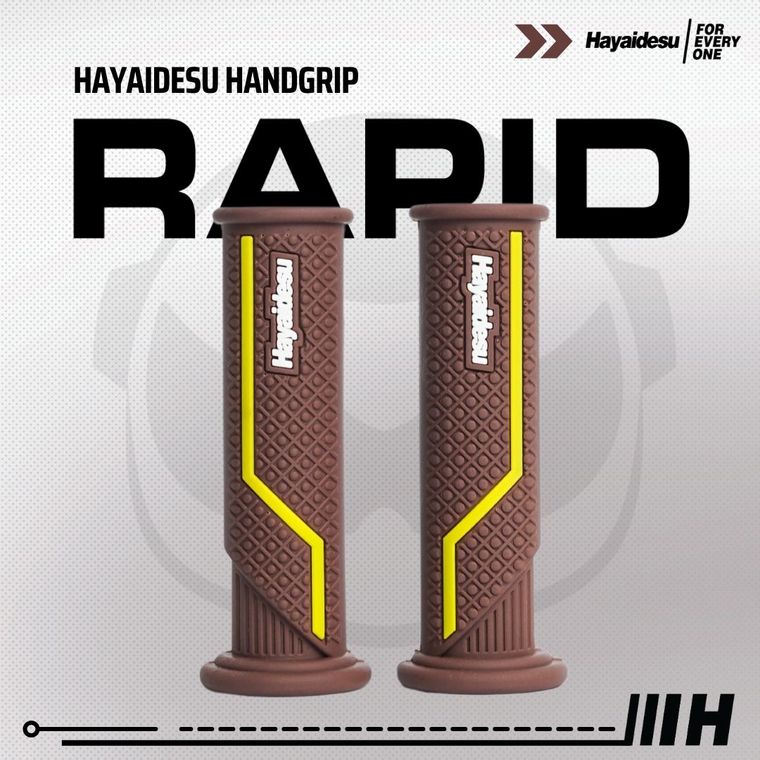 Hayaidesu Handgrip RAPID - Hand Grip Motor Sport Ninja,ZX, CBR, R1, R6, R25, R1, GSX (Ujung Terbuka)