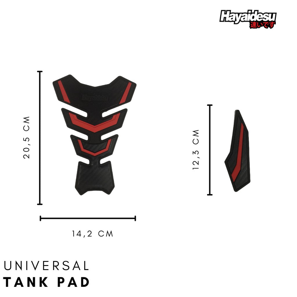 Hayaidesu Universal Tank Pad Aksesoris Decal Variasi Carbon Pelindung Tanki Motor