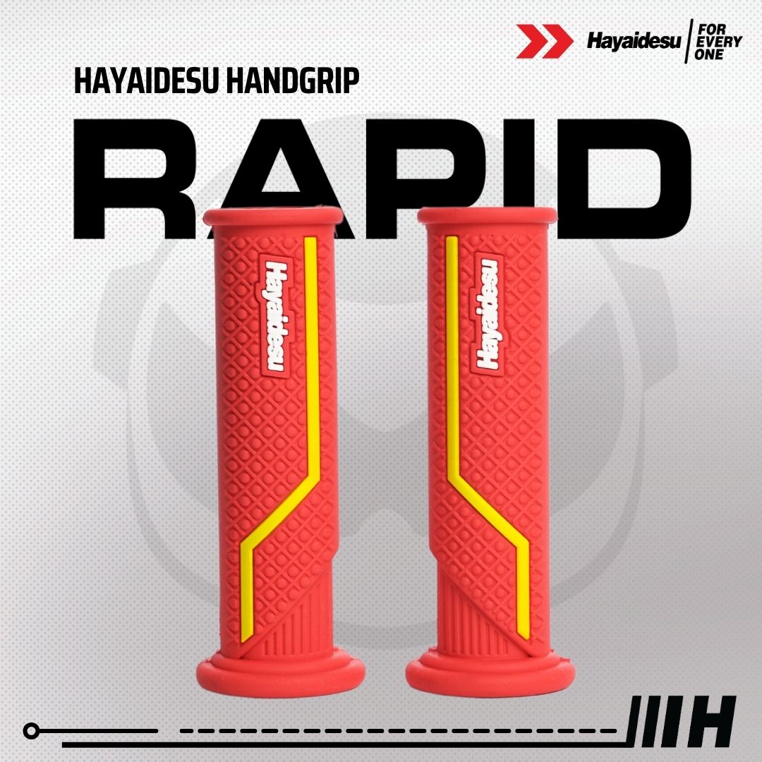 Hayaidesu Handgrip RAPID - Hand Grip Motor Sport Ninja,ZX, CBR, R1, R6, R25, R1, GSX (Ujung Terbuka)