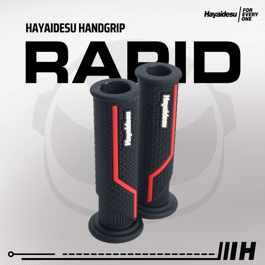 Hayaidesu Handgrip RAPID - Hand Grip Motor Sport Ninja,ZX, CBR, R1, R6, R25, R1, GSX (Ujung Terbuka)