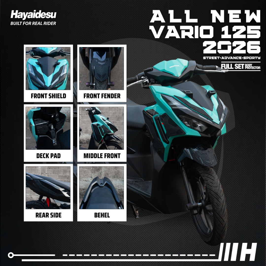 Hayaidesu All New Vario 125 (2026) Street/Advance/Sporty Body Protector Full Set Cover