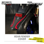 Hayaidesu Rear Fender Protector Cover Aerox Old Aksesoris Decal Variasi Carbon Pelindung Body Aerox