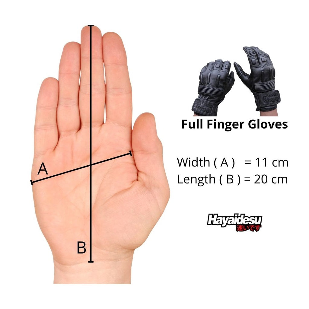 Hayaidesu Genuine Leather Gloves Sarung Tangan Kulit Asli Aksesoris Pengendara Motor