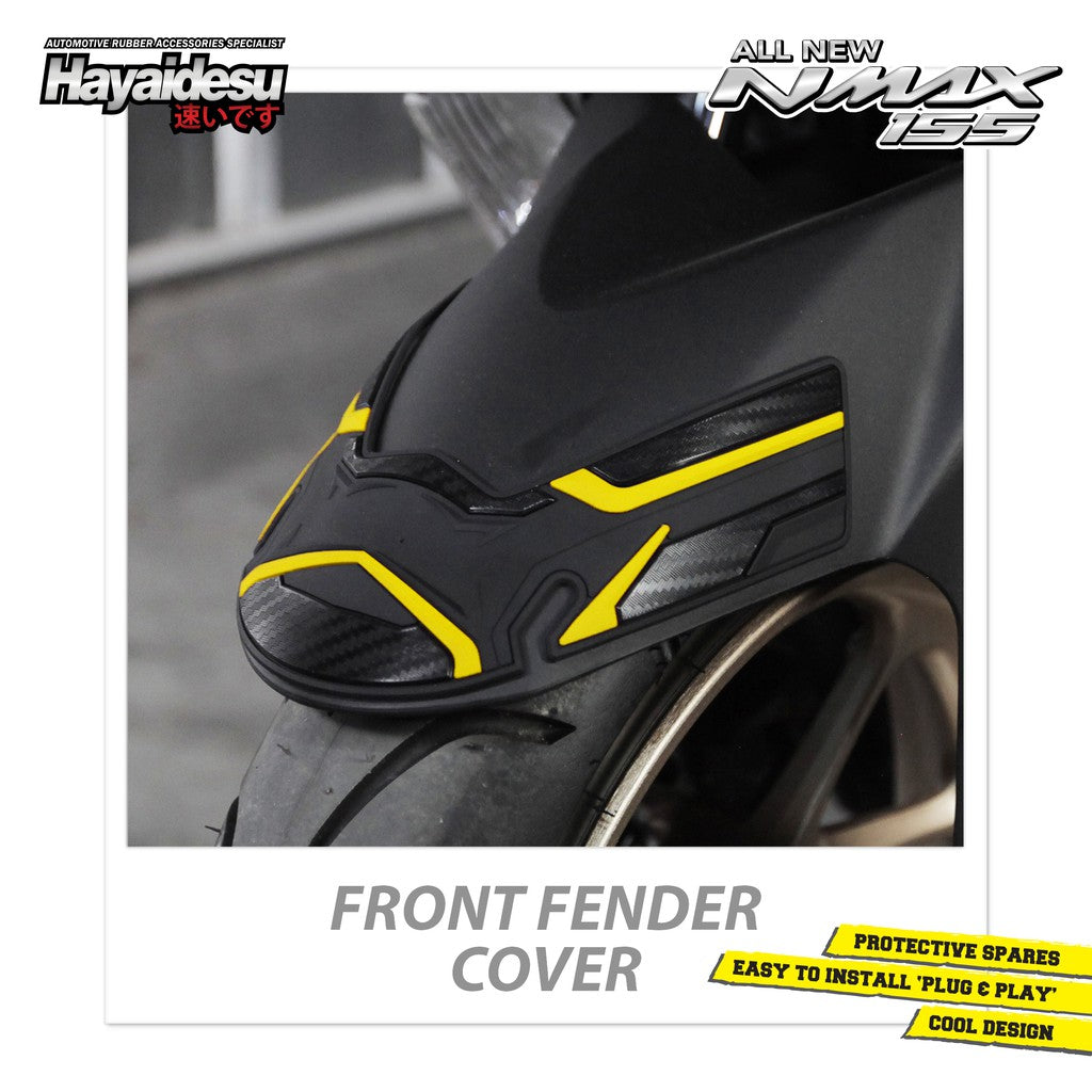 Hayaidesu All New NMAX 2020-2024 Front Fender Cover Variasi Spakbor Depan Body Protector Aksesoris Motor