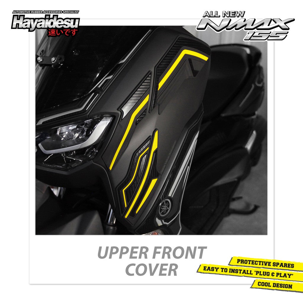 Hayaidesu All New NMAX 2020-2023 Upper Front Cover Variasi Body Protector Aksesoris Motor