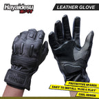 Hayaidesu Genuine Leather Gloves Sarung Tangan Kulit Asli Aksesoris Pengendara Motor