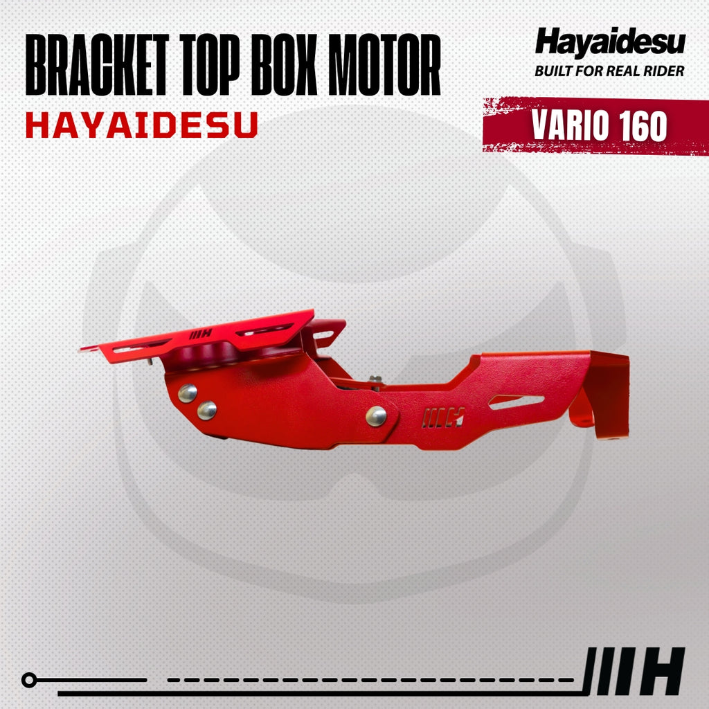 Hayaidesu Bracket Top Box Motor VARIO 160 - Bracket Dudukan Box Belakang VARIO 160