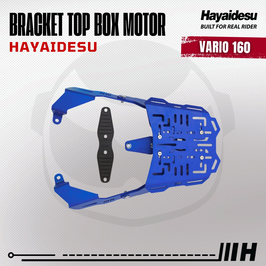 Hayaidesu Bracket Top Box Motor VARIO 160 - Bracket Dudukan Box Belakang VARIO 160