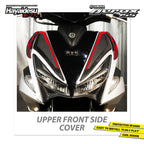 Hayaidesu Upper Front Side Protector Cover Aerox Old Aksesoris Decal Variasi Carbon Tameng NVX