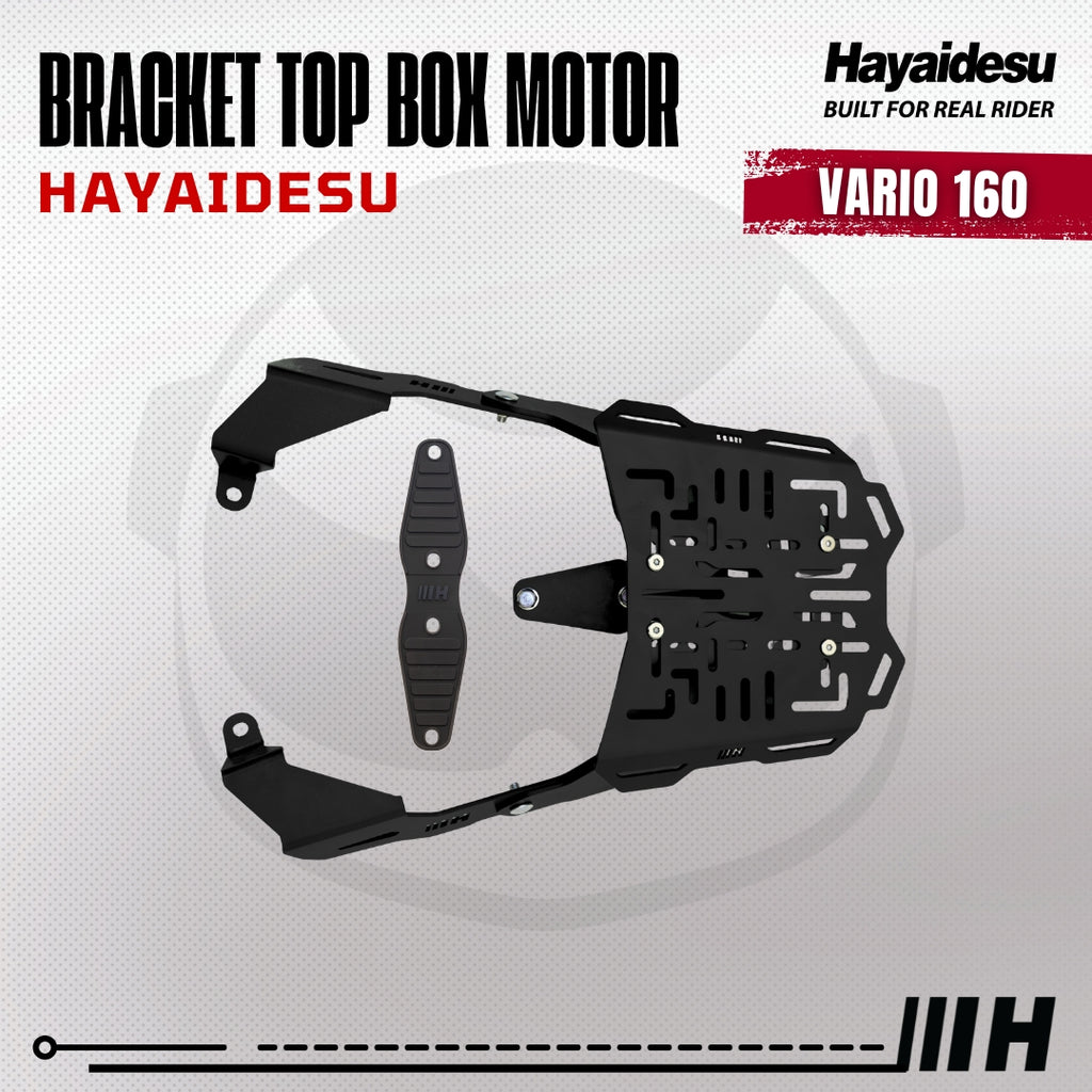 Hayaidesu Bracket Top Box Motor VARIO 160 - Bracket Dudukan Box Belakang VARIO 160