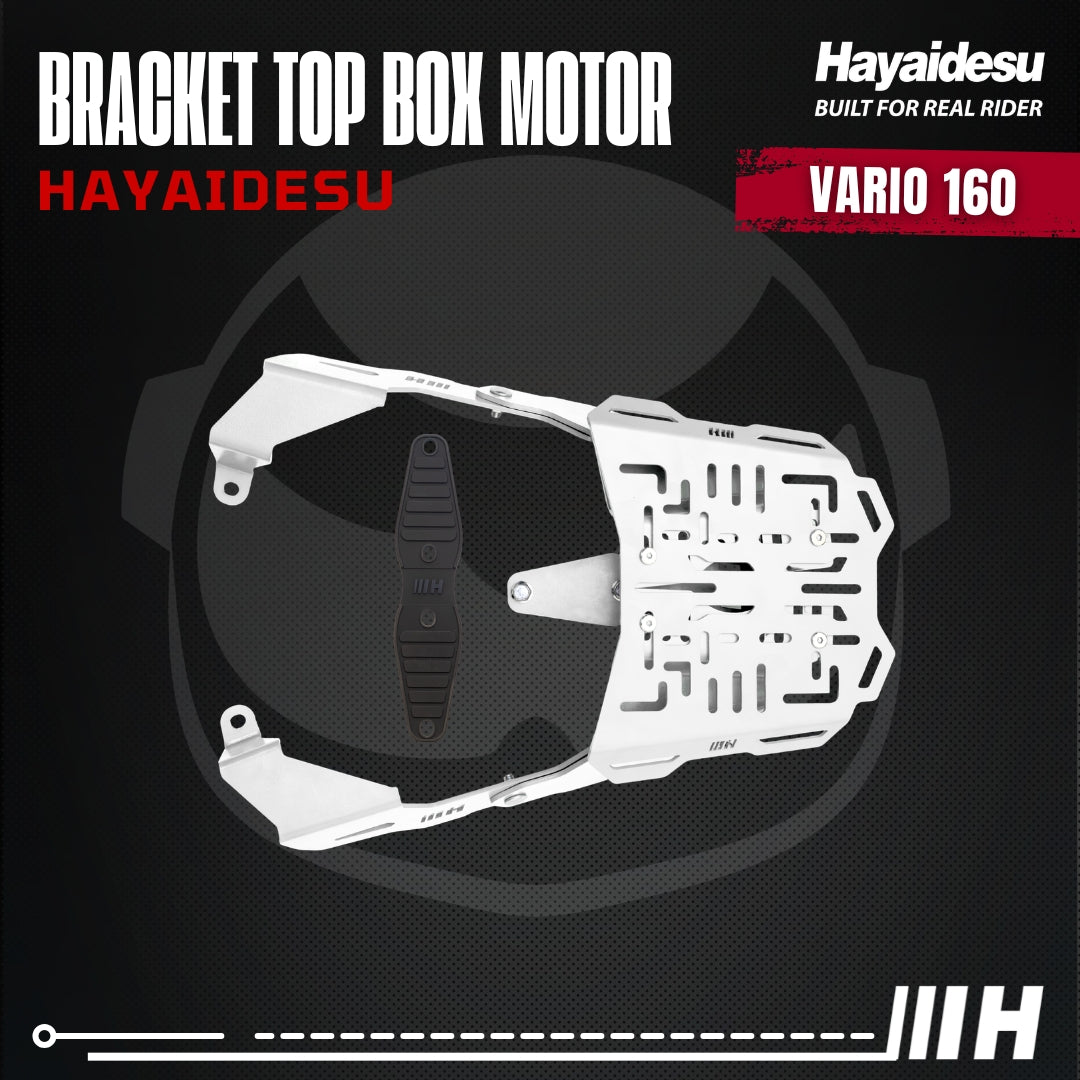 Hayaidesu Bracket Top Box Motor VARIO 160 - Bracket Dudukan Box Belakang VARIO 160