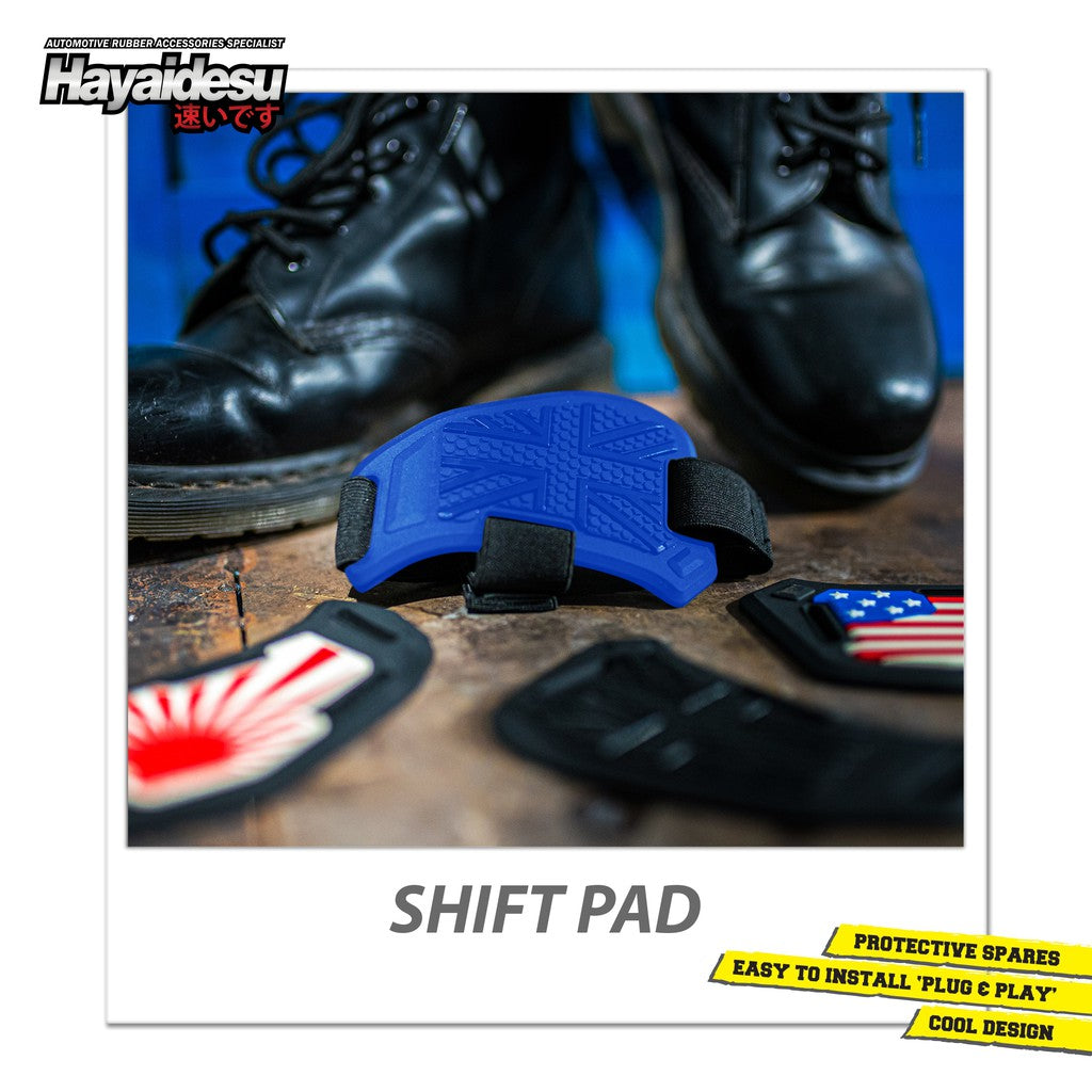 Hayaidesu Protective Shift Pad Pelindung Sepatu Motor