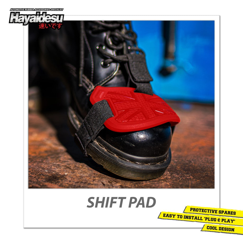 Hayaidesu Protective Shift Pad Pelindung Sepatu Motor