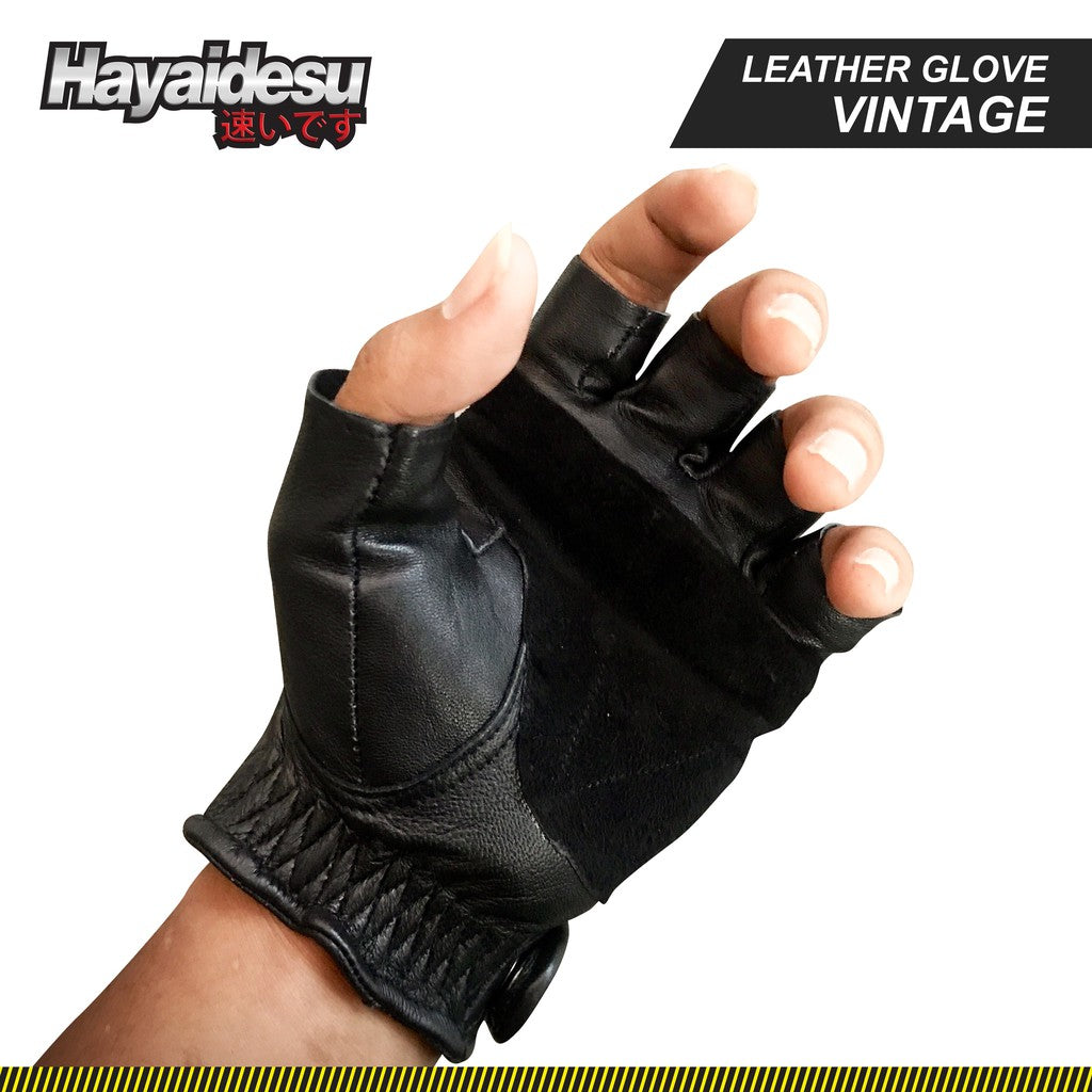 Hayaidesu Gloves Vintage Half Finger