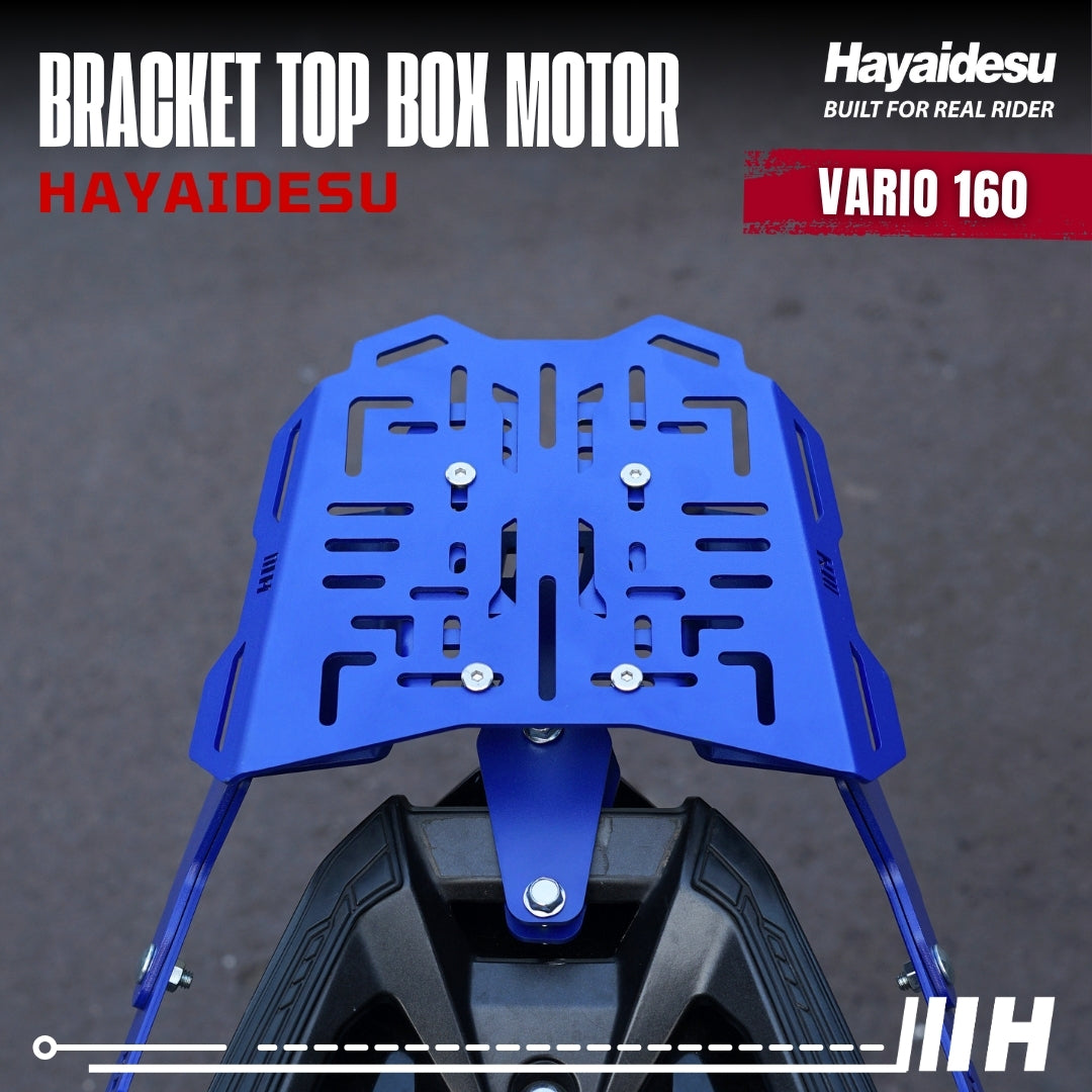 Hayaidesu Bracket Top Box Motor VARIO 160 - Bracket Dudukan Box Belakang VARIO 160