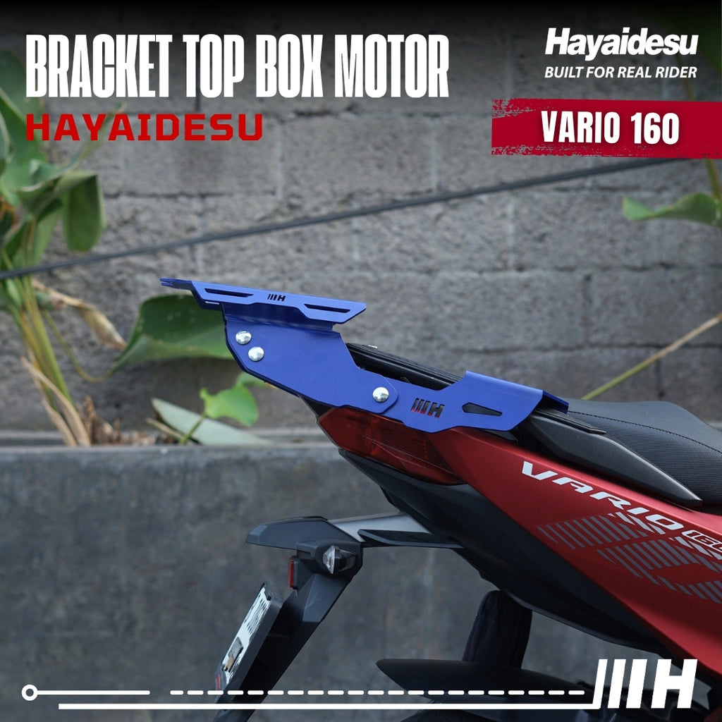 Hayaidesu Bracket Top Box Motor VARIO 160 - Bracket Dudukan Box Belakang VARIO 160