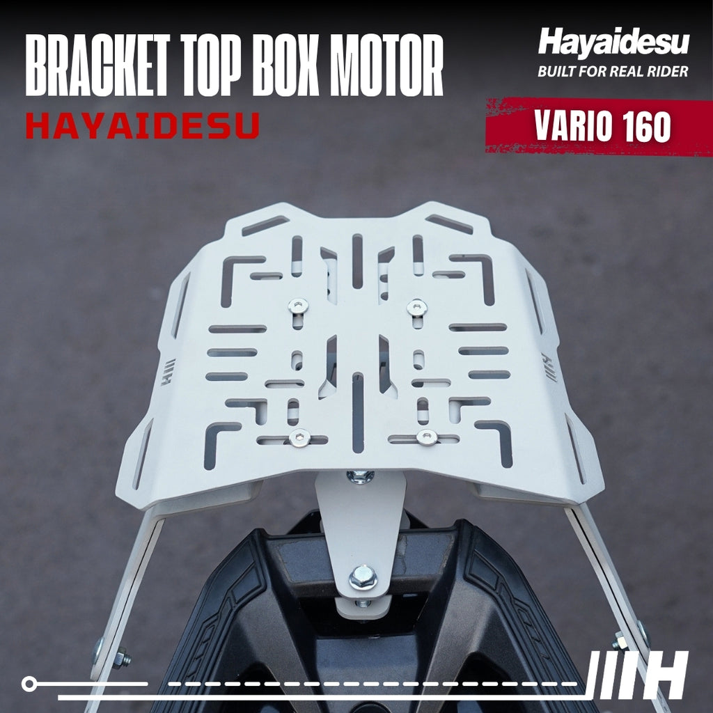 Hayaidesu Bracket Top Box Motor VARIO 160 - Bracket Dudukan Box Belakang VARIO 160