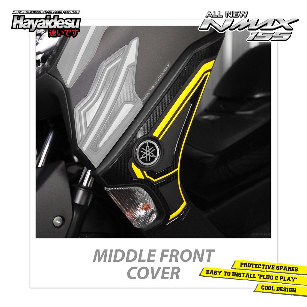 Hayaidesu All New NMAX 2020-2023 Middle Front Cover Variasi Body Protector Aksesoris Motor