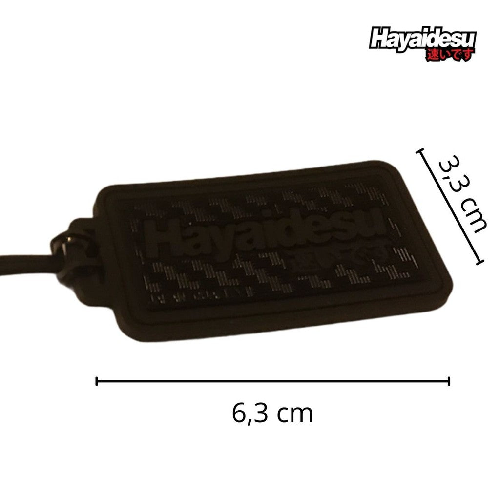 Hayaidesu Logo Luggage Tag Gantungan Tas
