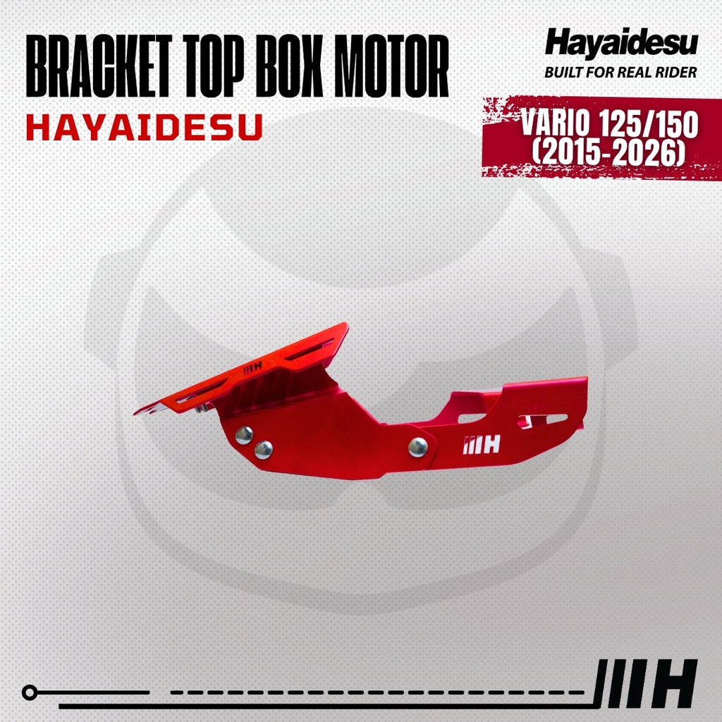 Hayaidesu Bracket Top Box Motor VARIO 125/150 (2015-2026) - Bracket Dudukan Box Belakang VARIO 125/150