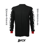 Hayaidesu Black Logo Print T Shirt Long Sleeve