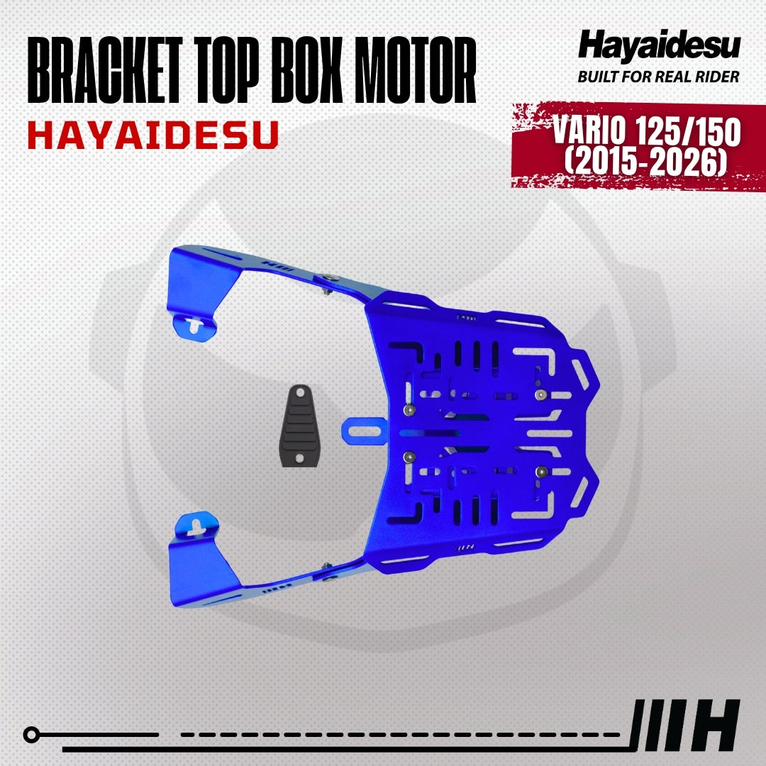 Hayaidesu Bracket Top Box Motor VARIO 125/150 (2015-2026) - Bracket Dudukan Box Belakang VARIO 125/150