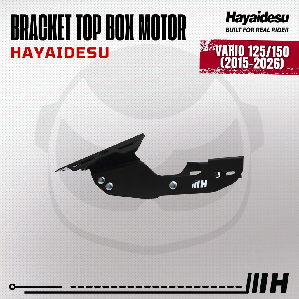 Hayaidesu Bracket Top Box Motor VARIO 125/150 (2015-2026) - Bracket Dudukan Box Belakang VARIO 125/150