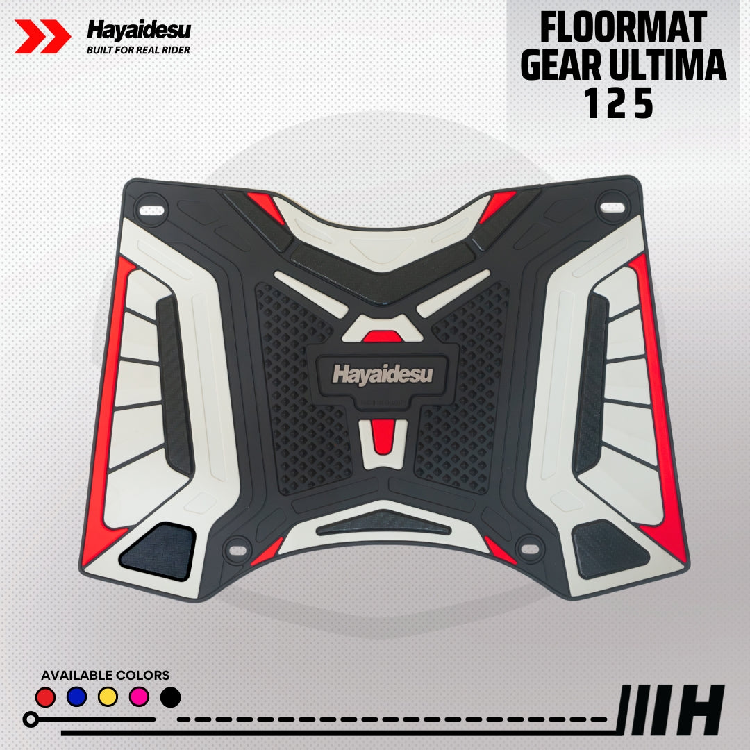 Hayaidesu GEAR ULTIMA 125 Karpet Motor Floor Mat - Karpet Motor Anti Slip Premium Quality