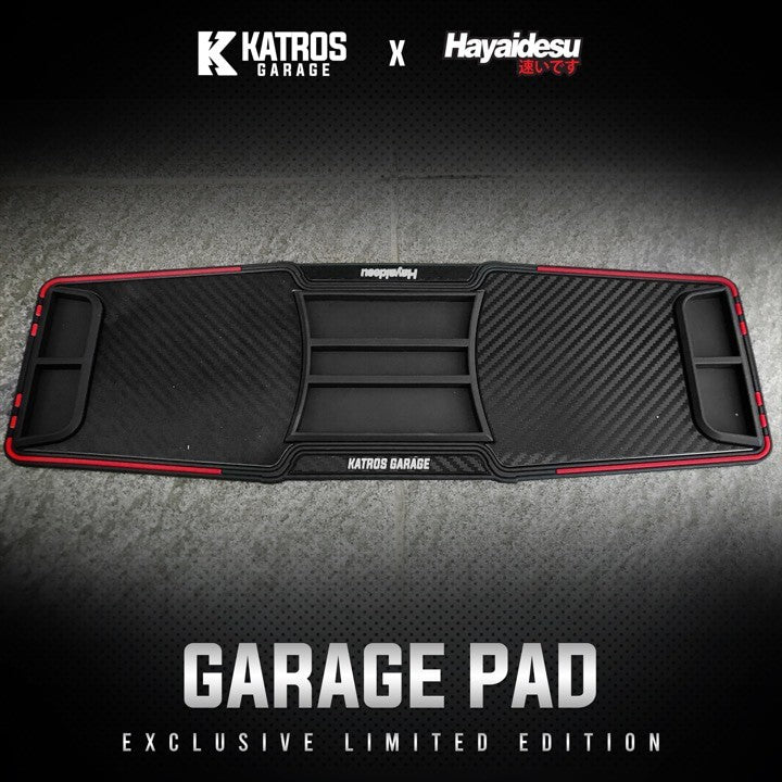 GARAGE PAD - KATROS GARAGE X HAYAIDESU Alas Standar Tengah Motor Multifungsi