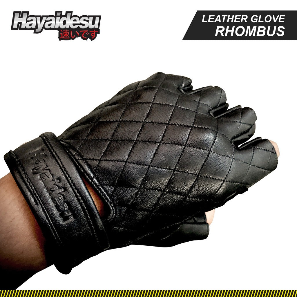Hayaidesu Gloves Rhombus Half Finger