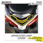 Hayaidesu Upper Stomp Lamp Protector Cover Yamaha XMAX OLD Aksesoris Decal Variasi Carbon Xmax