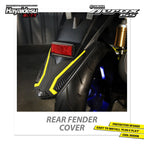 Hayaidesu Rear Fender Protector Cover Aerox Old Aksesoris Decal Variasi Carbon Pelindung Body Aerox