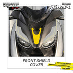 Hayaidesu Front Shield Cover Yamaha XMAX OLD Aksesoris Decal Variasi Carbon Tameng Xmax