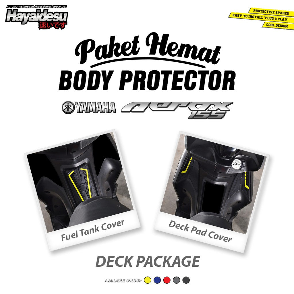 PAKET HEMAT 1 Hayaidesu Body Protector Deck Package AEROX OLD