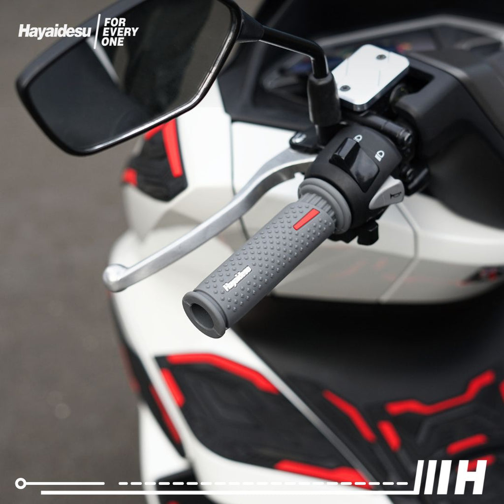 Hayaidesu Handgrip UNDERBONE - Hand Grip Motor Sport & Matic ADV, PCX, NMAX, Aerox, Ninja, Zx, CBR, R25, GSX, MX King (Ujung Terbuka)
