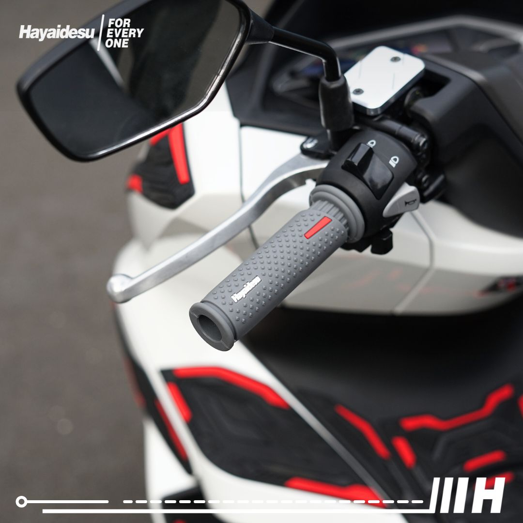 Hayaidesu Handgrip UNDERBONE - Hand Grip Motor Sport & Matic ADV, PCX, NMAX, Aerox, Ninja, Zx, CBR, R25, GSX, MX King (Ujung Terbuka)