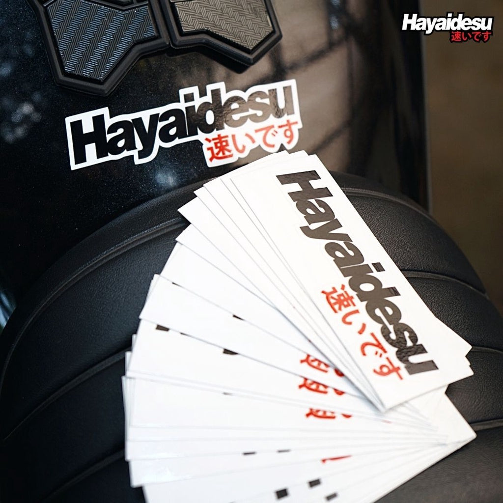 Sticker Vinyl Hayaidesu Logo