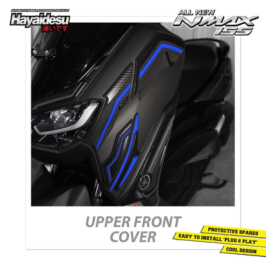 Hayaidesu All New NMAX 2020-2023 Upper Front Cover Variasi Body Protector Aksesoris Motor